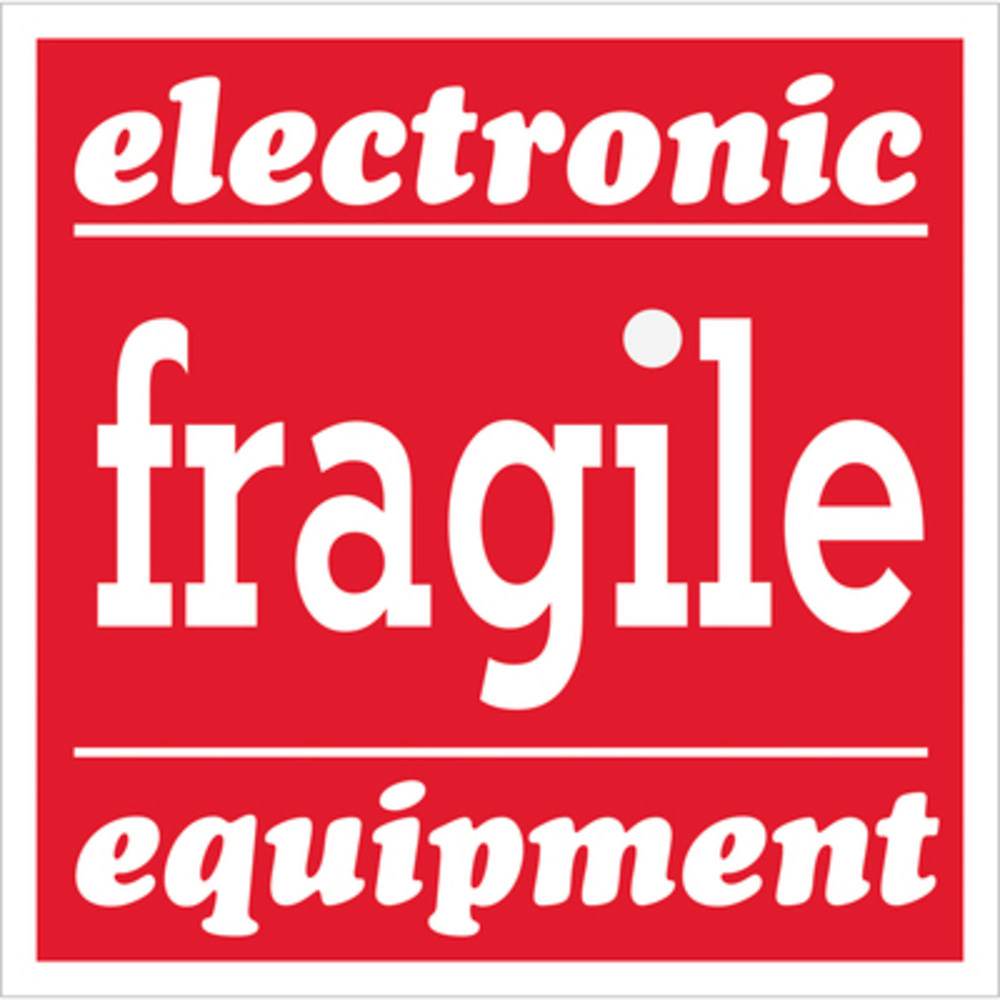 4 x 4in. - "Frag - Elect Equip Label 500/CS, Model# SCL526